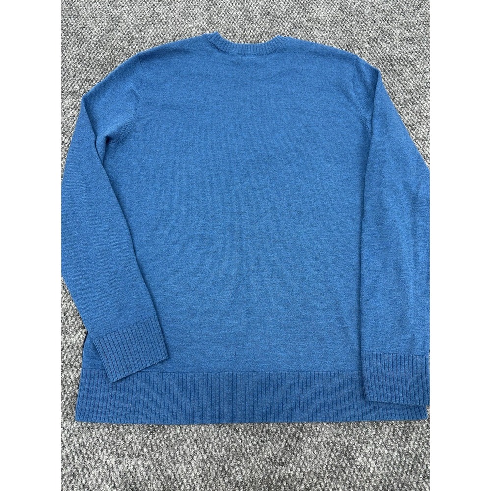 Smartwool Mens Medium Merino Wool Sweater Crewneck Pullover Blue Mountain Design - Picture 8 of 11